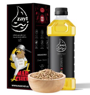 زيت حبة الحلبة عصرة أولى بكر على البارد - نقي وعضوي 100%، امن غذائيا، - 300 مل